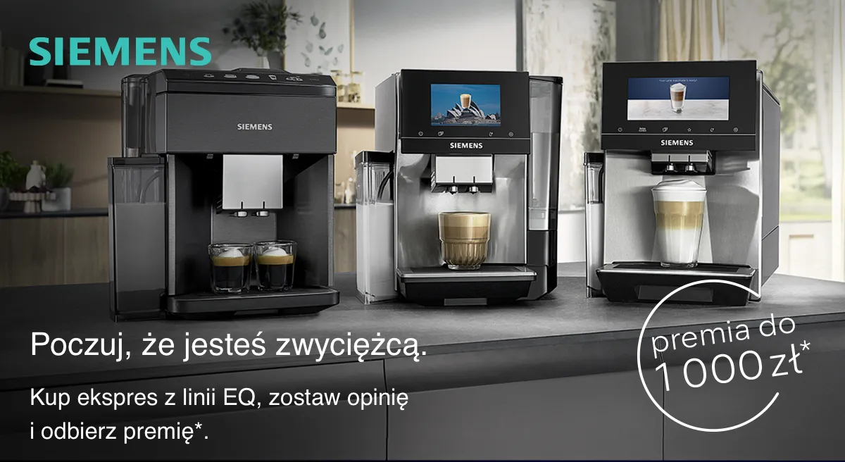 Promocja! Kup ekspres EQ700 objęty promocją i odbierz 3 akcesoria po 1zł każde.