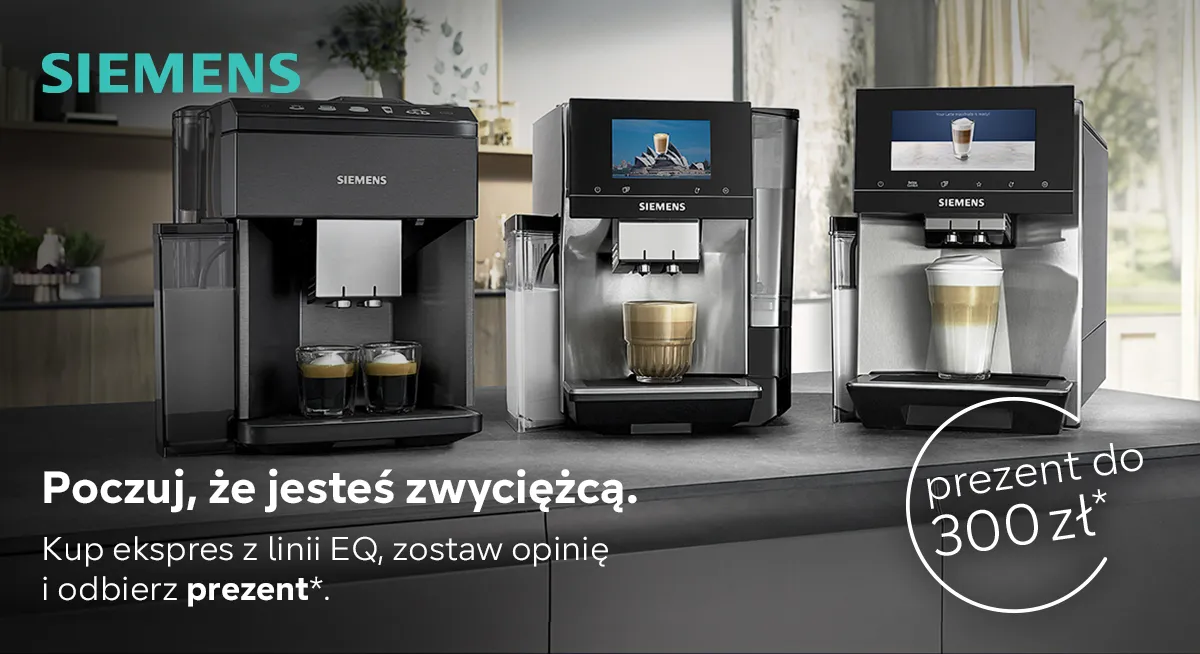 Promocja! Kup ekspres EQ700 objęty promocją i odbierz 3 akcesoria po 1zł każde.