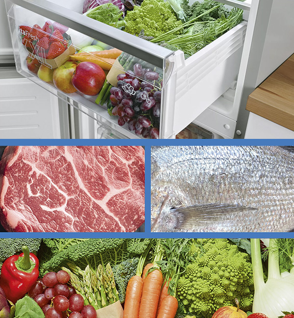 Wyjątkowo dużo miejsca dla świeżych produktów